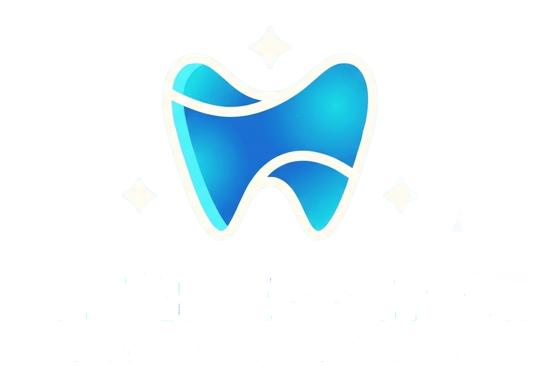 Clear Essence Family Dentistry white logo with blue tooth icon