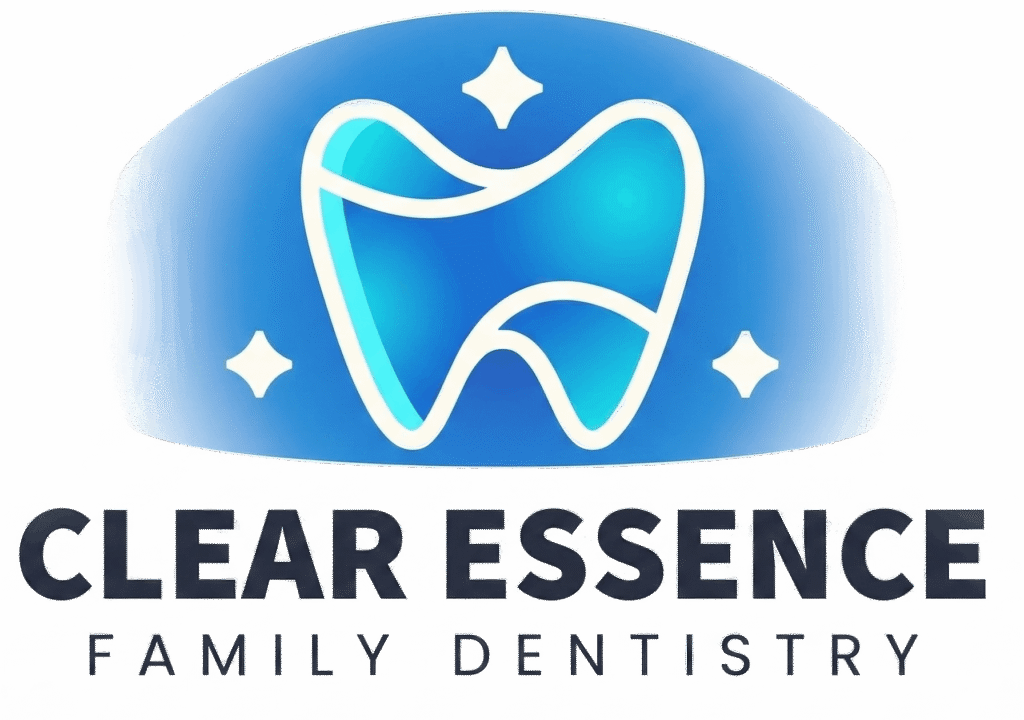 Clear Essence Family Dentistry full color logo with tooth icon